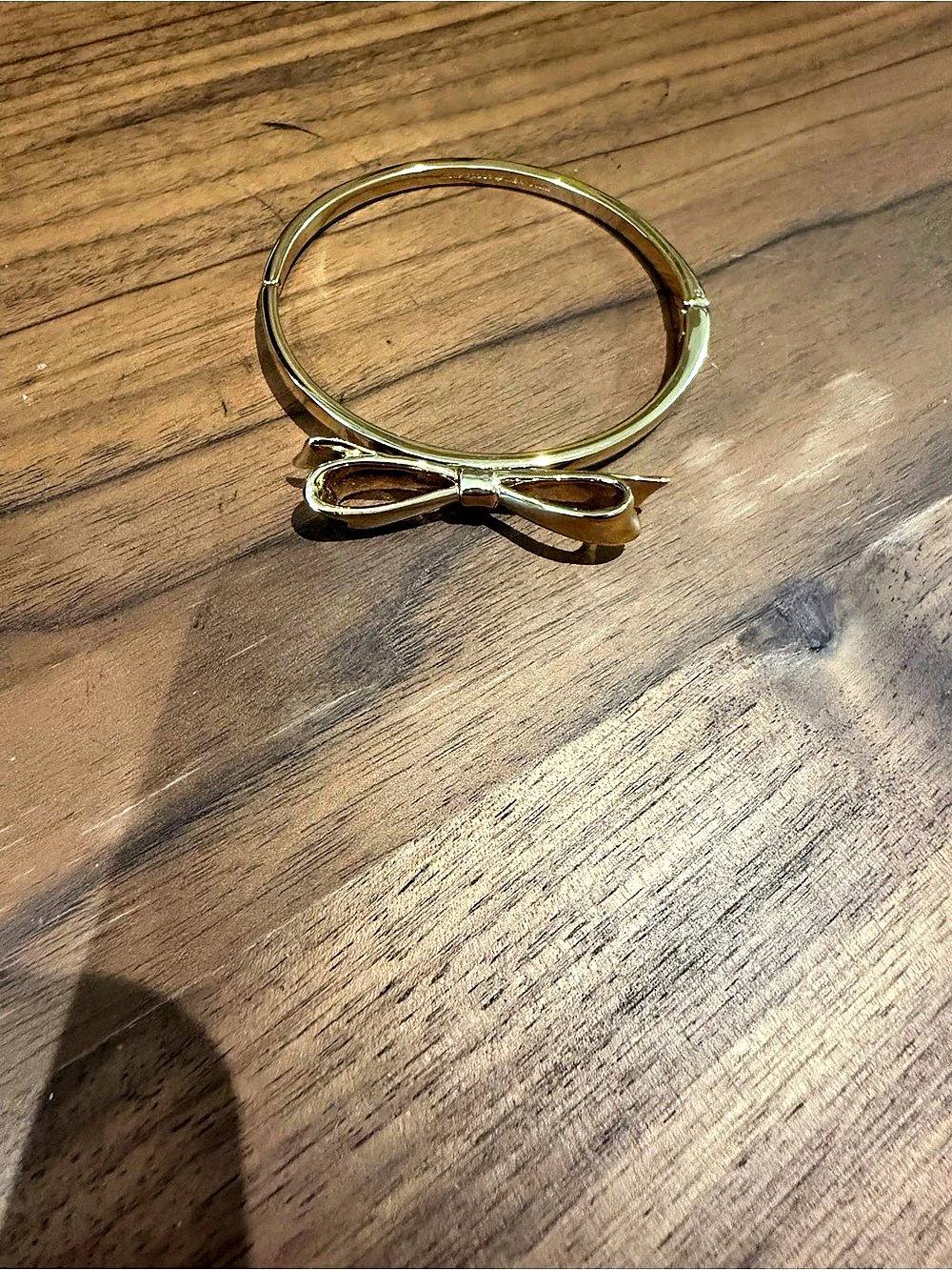 Kate Spade New York Skinny Mini Bow Bangle Bracelet Gold